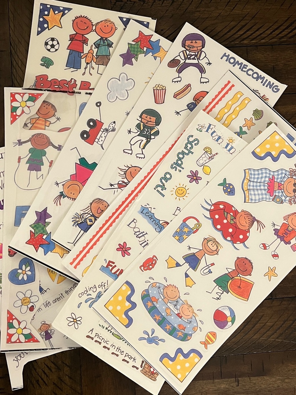 Assortment of Scrapbooking Stickers